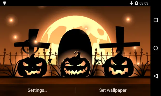 Halloween Live Wallpaper Lite android App screenshot 0